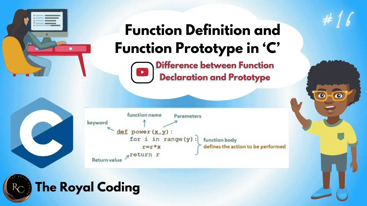 Functions in C Programming Language with The Royal Coding
